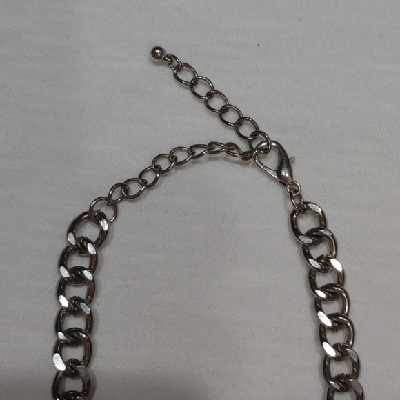 Vintage Silver & Rhinestone Necklace!!! - Picture 4 of 6